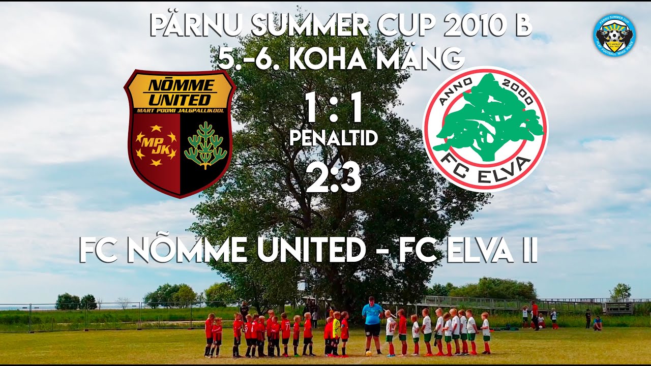 FC Nõmme United must - FC Elva II 1-1 (2-3) ( Pärnu Summer Cup 2019 ) 2010 B alagrupp