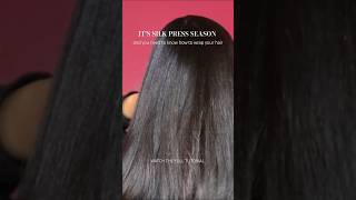 SILK PRESS SEASON | HOW TO WRAP YOUR HAIR #wraptutorial #silkpressonnaturalhair #silkpress