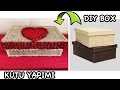 Ayakkabı Kutusundan Kalpli Kutu Yapımı // DIY HEART BOX - Valentine&#39;s Day Gift 2019