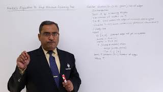 Kruskal's Algorithm to Find Minimum Spanning Tree