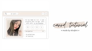 interactive & minimalist carrd tutorial — © hyunico