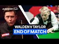 Determined Allan Taylor beats Ricky Walden in tight match | Eurosport Snooker