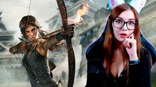 ДЕВУШКА ВПЕРВЫЕ ИГРАЕТ В TOMB RAIDER #1