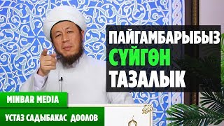 картинка: Садыбакас ажы Доолов  ТЕМА: ПАЙГАМБАРЫБЫЗ СҮЙГӨН ТАЗАЛЫК