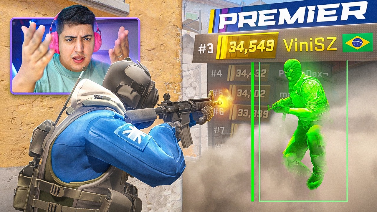 irmão, você é a vergonha do CS nacional... CHEATER BRASILEIRO TOP #2 MUNDIAL no PREMIER MODE do CS 2