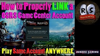 How to LINK Old School Runescape Mobile GAME CENTER Account - Easily Play on ANY DEVICE