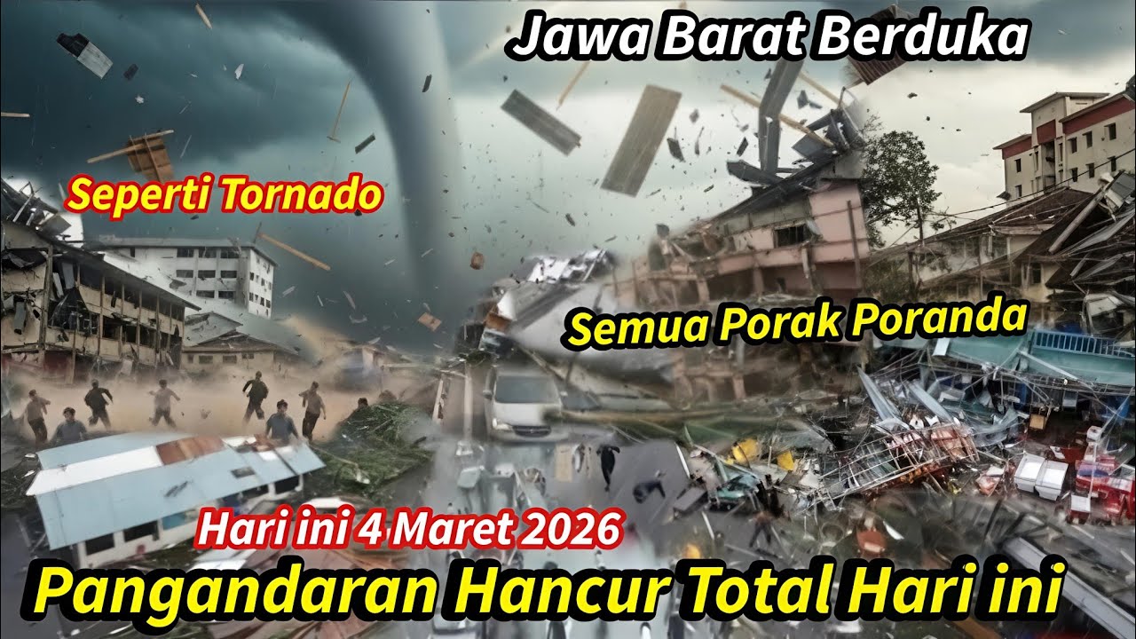 4/3/2026 PANGANDARAN HANCUR TOTAL || BADAI DAHSYAT 175KM PERJAM DI PANGANDARAN - TORNADO PANGANDARAN