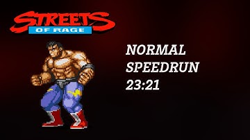 SOLO: Max Normal Speedrun 23:21 (Streets of Rage 2)