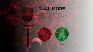 Excelvan Kaleidoscope Projector Rotating LED Light 2 Colors Switchable RED Green Spotlight