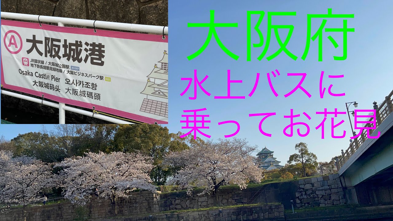 大阪府 水上バスに乗ってお花見 Vlog Youtube