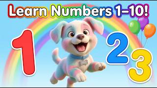 Learn Numbers 1-10 with Bobo Puppy 🐶🐾 | Preschool Counting for Toddlers #funlearning #cute #adorable