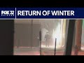 Winter roars back after springlike weekend in Chicago: 'I was not happy'
