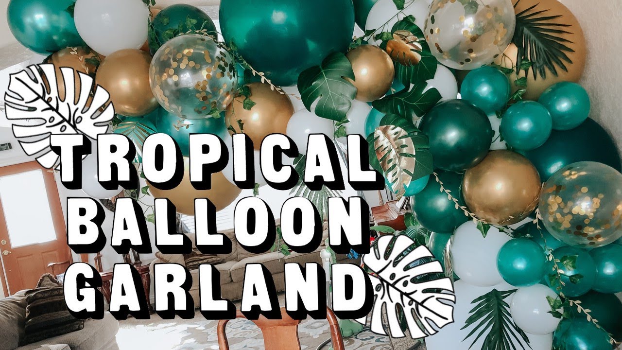 Easy DIY Balloon Garland & How to Hang it YouTube