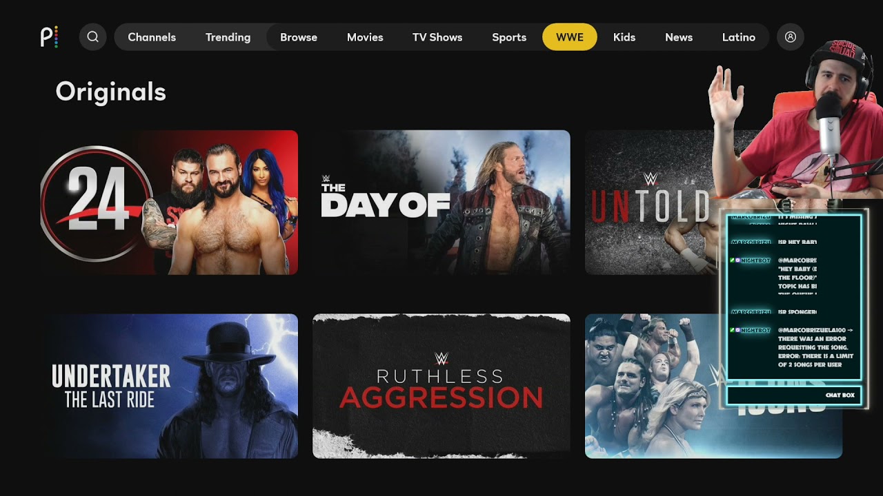 WWE network + Peacock = AWESOME CONTENT! Navigating Peacock app YouTube