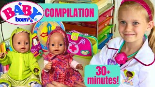 🤒 Day In The Life Of Baby Born Twins! Emma & Ethan Get Sick And Go See Dr. Skye In Her Office!