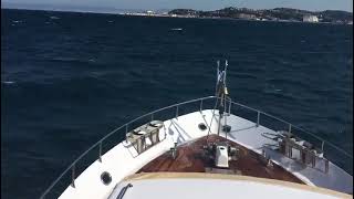 schlechtes Wetter auch in der Adria, Benetti von 1970