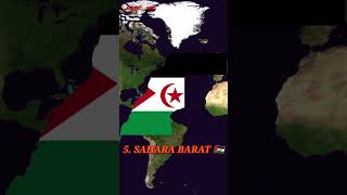 8 Negara Yang Tidak Masuk Peta Dunia ( Tidak diakui ) #world #countries #palestine