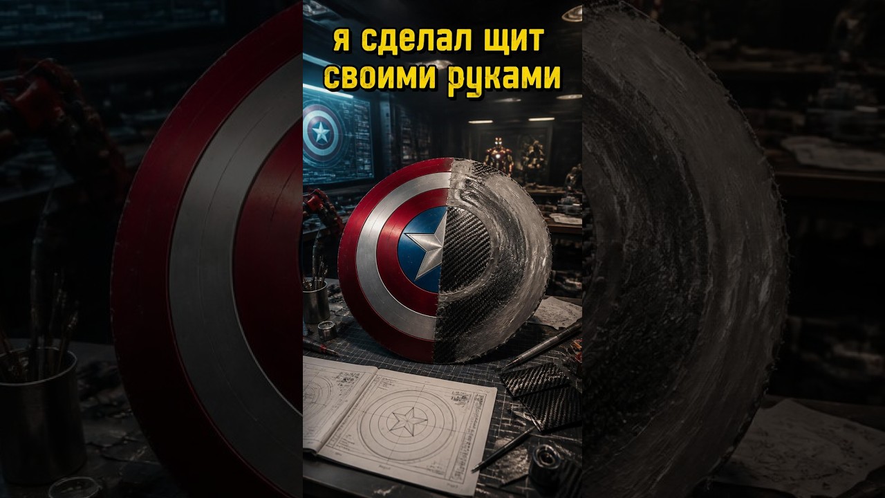 Этот щит из Marvel РЕАЛЬНО работает! 🛡️ #марвел