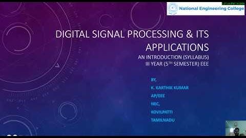 Digital Signal Processing & its Application - An introduction |Lecture 0|