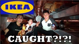 EPIC FORT IN IKEA RAFTERS!! CAUGHT?!?!