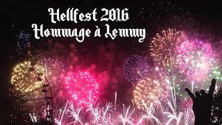 HELLFEST 2016 ♠️ Feu d&#39;Artifice Hommage à Lemmy Kilmister