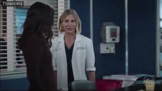 Toni avoiding Emelia | grey’s anatomy 22x17