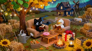 Jazzy Lofi Rain for Study, Focus, Chill / Improve daily, and greatness will follow