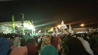 Sholawat Bersama Veve Zulfikar Live di Alun-Alun Demak Lagu Qomarun HSN 2019
