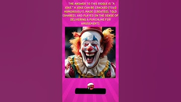 Riddle 8:      I can be cracked, made, told, and played. What am I?           #guess #what #riddles