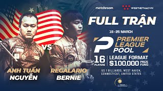 Full trận | Nguyễn Anh Tuấn vs Bernie Regalario | Giải Billiard Premier League Pool 2024