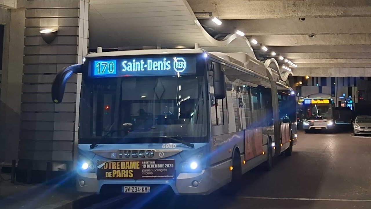 BUS 170 - URBANWAY 18 GNV CONDUITE DE MALADE ☠️☠️☠️ [KICKDOWN] RATP BUS - 6980 🔥🔥🔥🔥
