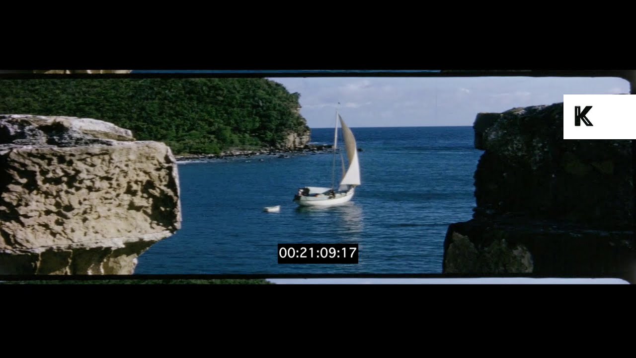 1960s St Lucia, Caribbean Port, 16mm