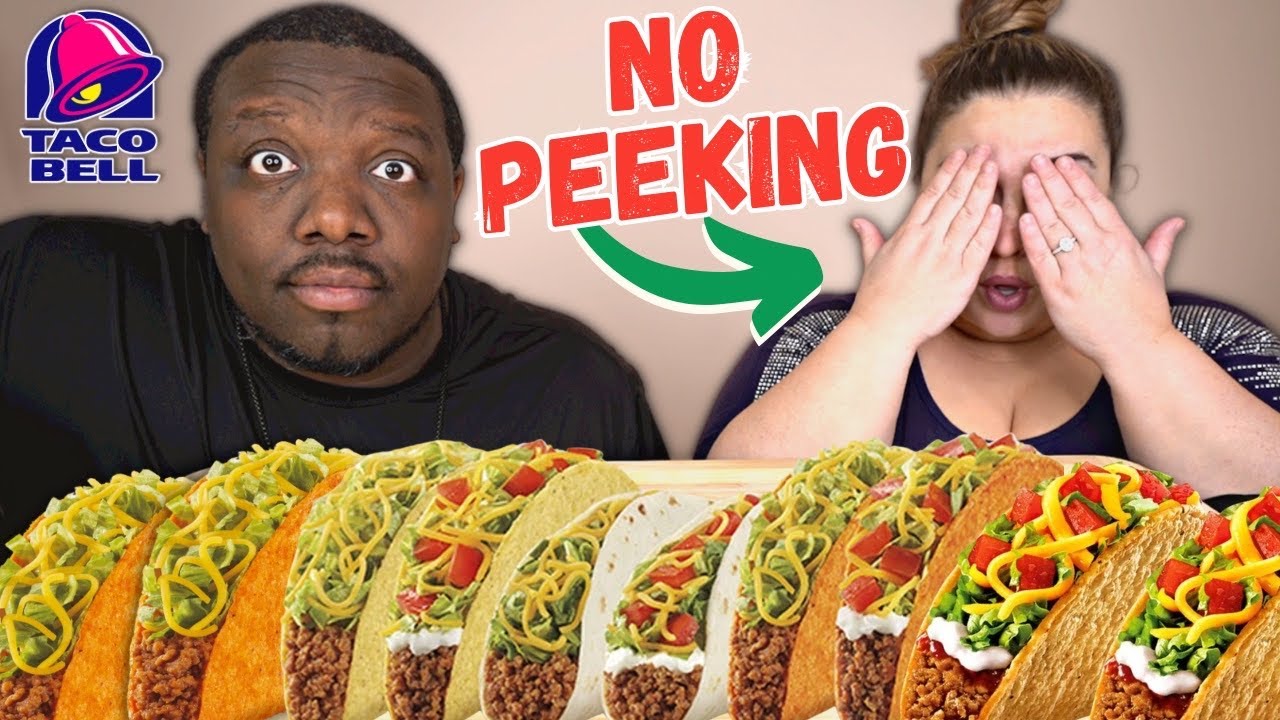 Can My WIFE Guess TACO BELL Items BLINDFOLDED? [Food Challenge] - YouTube