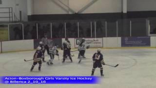 Acton Boxborough Girls Ice Hockey @ Billerica 2/10/16