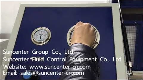 Burst pressure test machine