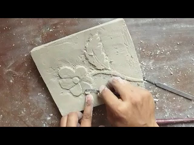Plaster of Paris Carving – Tree of Life – VarTOONS – Varun's Art