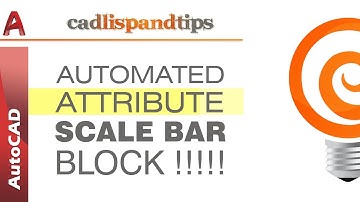 AutoCAD Block : Automated Attribute Scale Bar Block