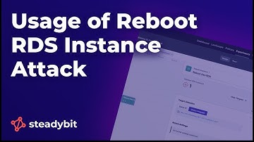 Using the Reboot RDS Instance Attack with Steadybit