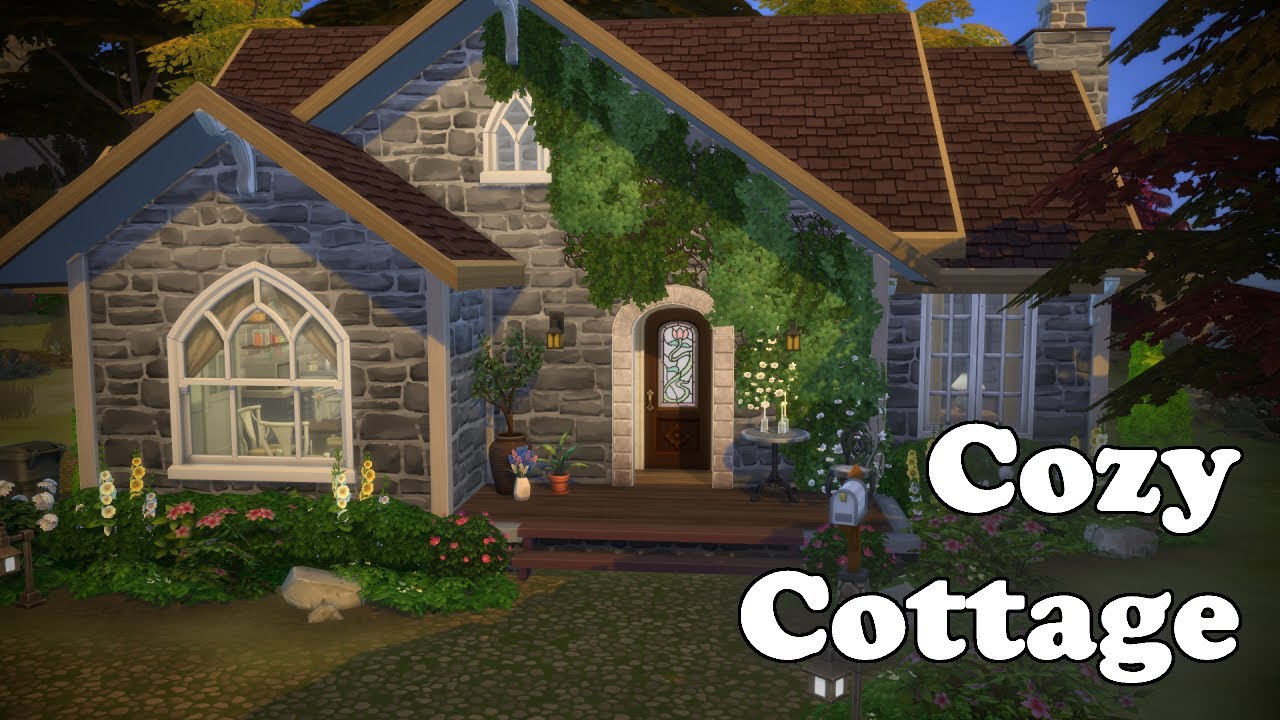 COZY COTTAGE | The Sims 4 | Speed Build | NO CC - YouTube