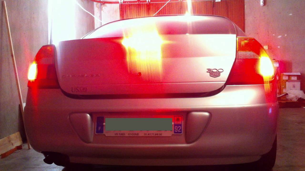 Chrysler 300M 96 LED third brake light - YouTube