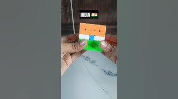 How to make Indian Flag On Rubik