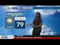 Frost Advisory from 3am until 9am Saturday before highs near 80 degrees through the weekend