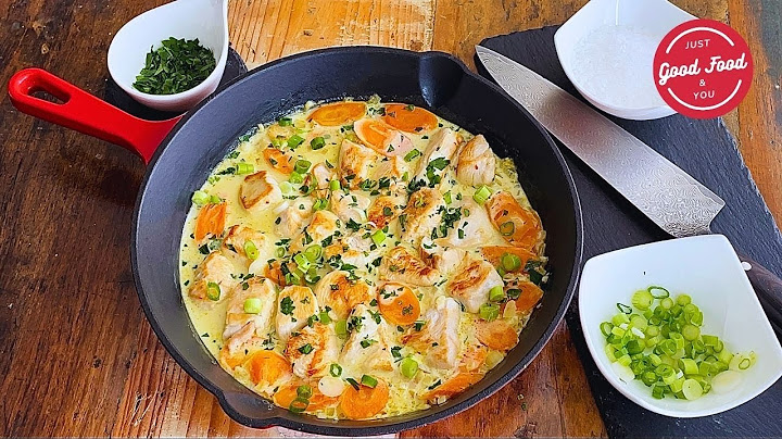 Würzige Hähnchen-Pfanne | mit Möhren und Creme fraiche