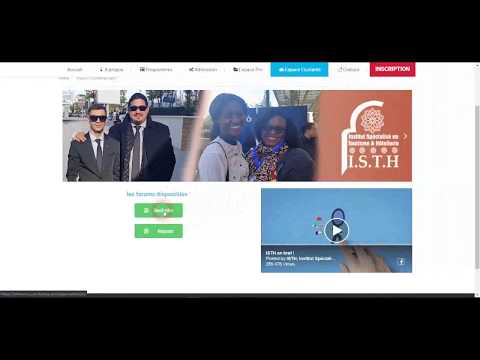 TUTORIEL VIDÉO -  ESPACE ETUDIANT - ISTHMAROC