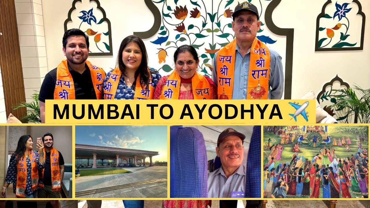 Mumbai to Ayodhya with Family | Parent's First Flight Experience | Ayodhya Airport | kaptanofficial
