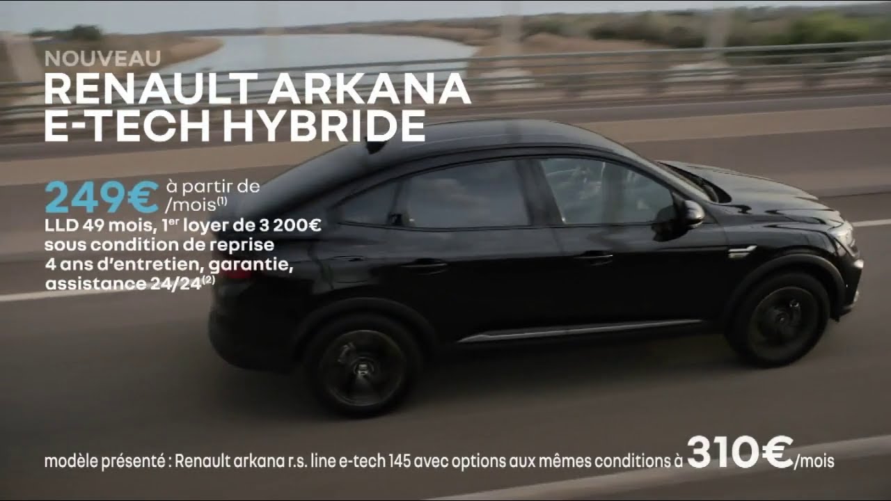 Musique pub Nouveau Renault Arkana E-tech hybride "renouveau Renault" juillet 2021