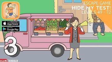 Hide My Test - Escape Game All Stages 49 - 72 Troll Game Walkthrough (Android / ios)