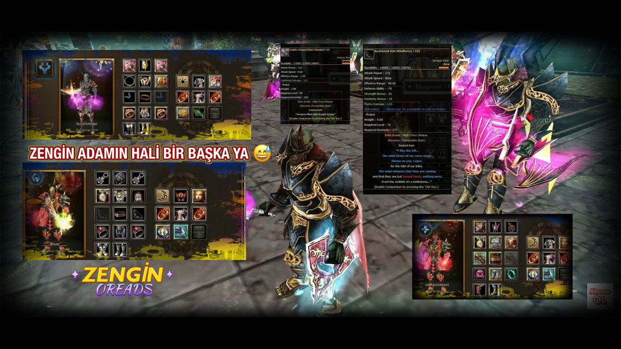 OREADSIN EN ZENGİN 2 JOB'U BENCE KNİGHT ONLİNE