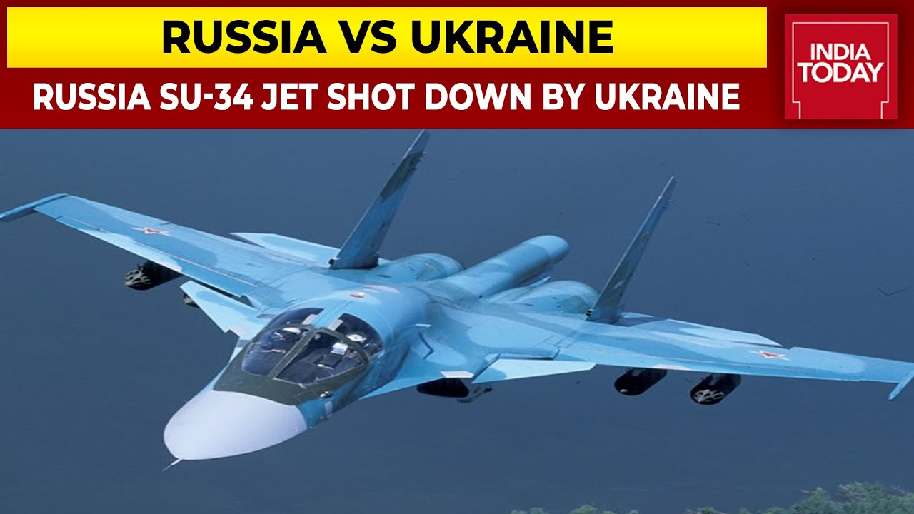 Ukraine Shoots Down Russian SU-34 Jet, EXCLUSIVE Images Of The Precise  Moment When Jet Was Shot Down 