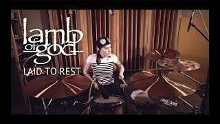 Lamb Of God - Laid To Rest (drum cover by Vicky Fates) chords